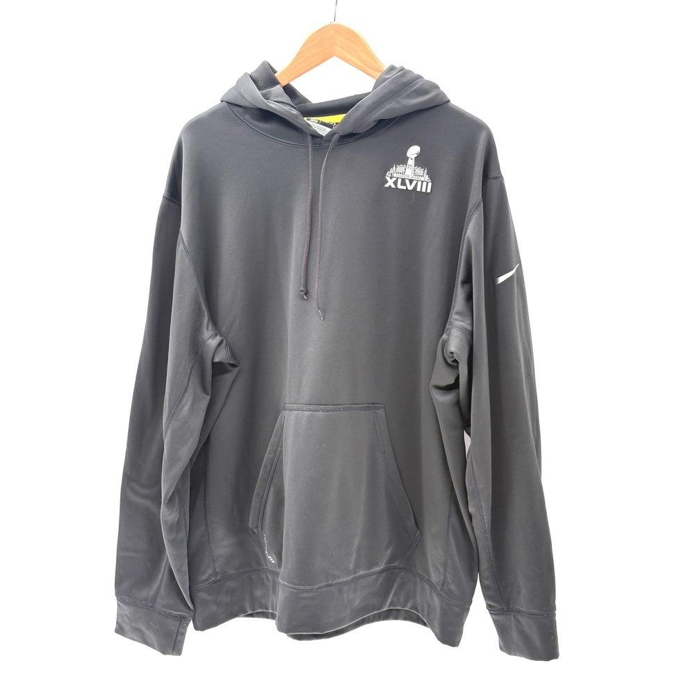 Nike Hooded Sweatshirt NFL Suerbowl XLVIII Dark Gray Therma Fit